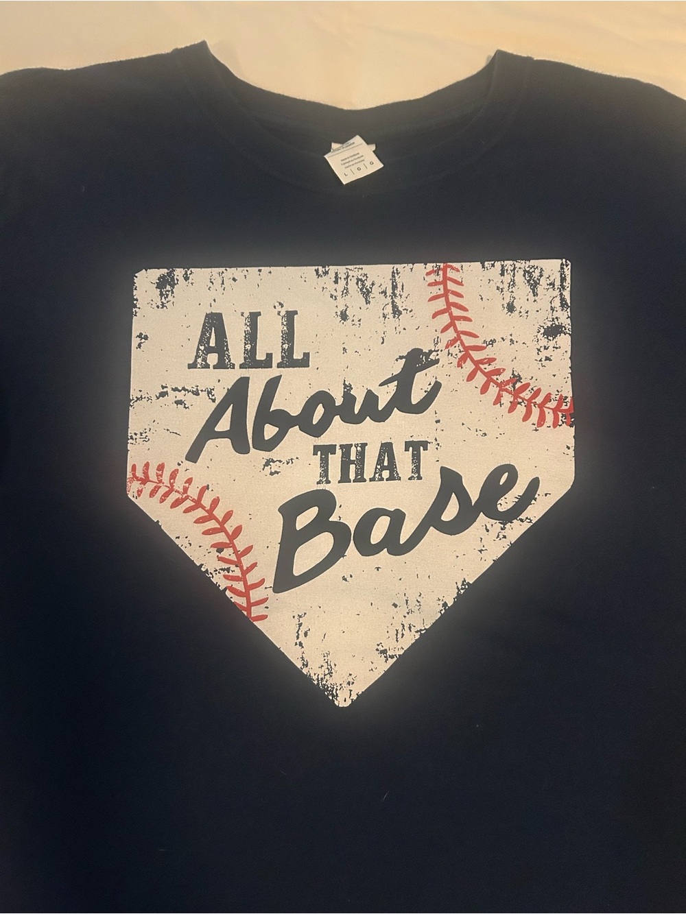 Ruby’s Rubbish navy baseball tee, large